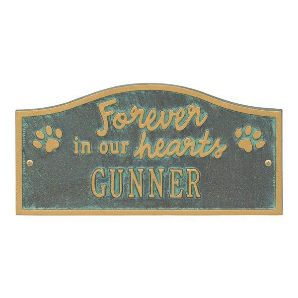 Forever In Our Hearts Verde Pet Wall Plaque